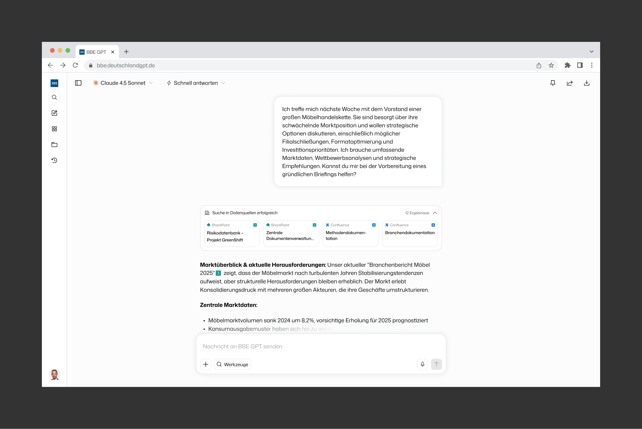 DeutschlandGPT Plattform bei BBE Handelsberatung