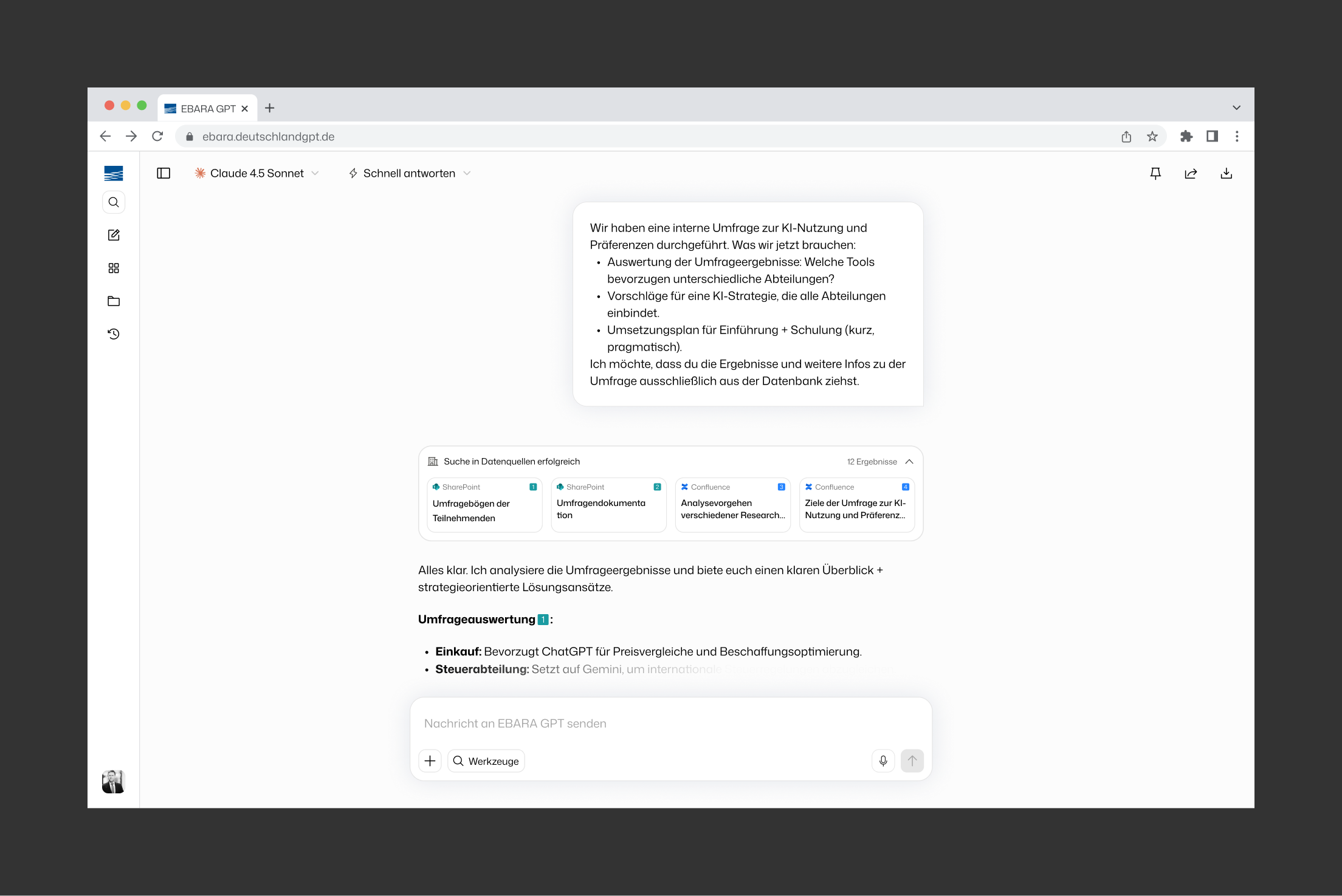 DeutschlandGPT Plattform bei EBARA Precision Machinery Europe
