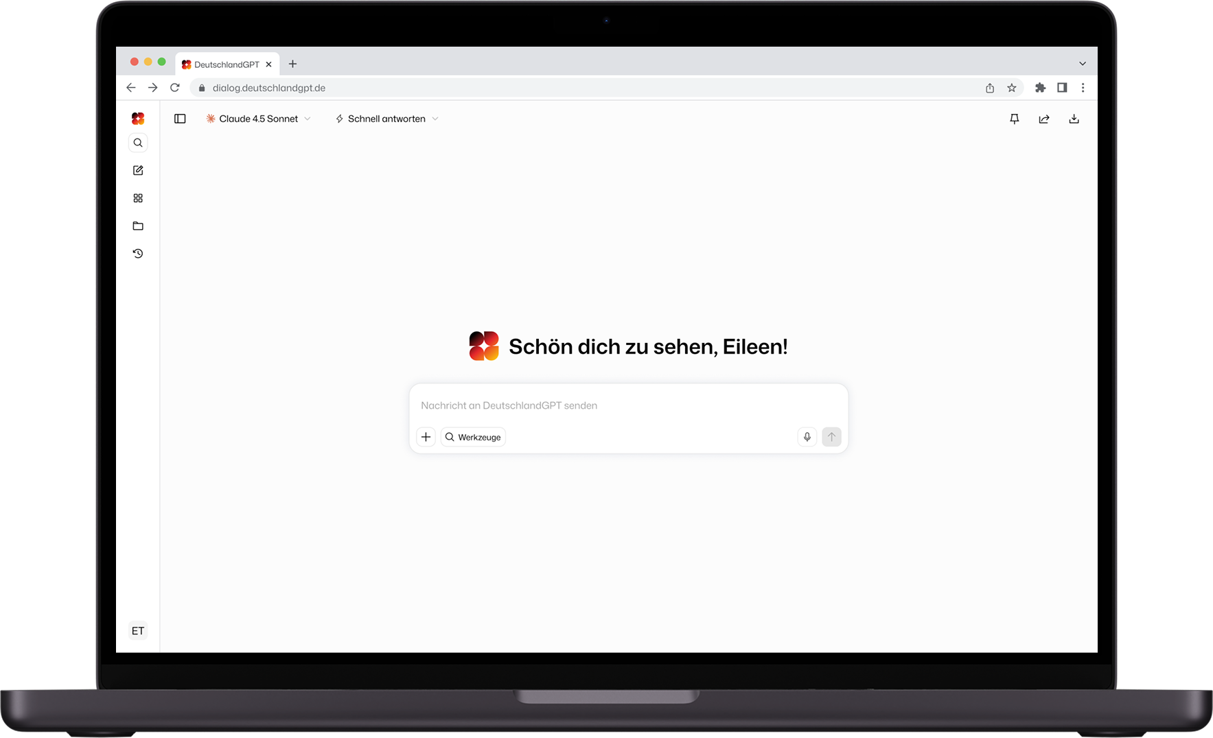 DeutschlandGPT Desktop-App auf macOS und Windows