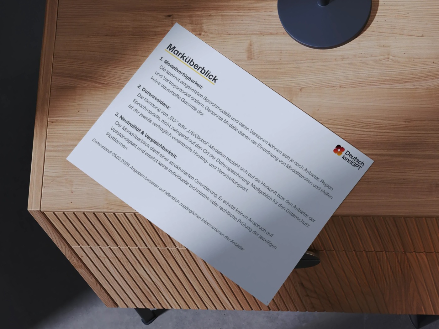 Mockup: Marktüberblick: KI-Plattformen